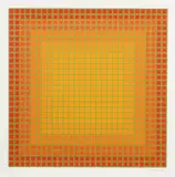 Julian Stanczak, Untitled, Screenprint in Colors on Wove Paper "Let It Be Orange"