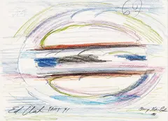 Ed Clark, Conte, 1991, Crayon And Graphite on Paper