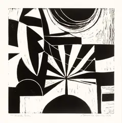 Samella Lewis, Linoleum Cut, on Paper