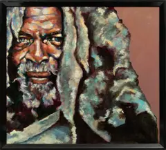 Bowen Kline, Untitled, Oil And Acrylic on Masonite, 2016, "Detroit"