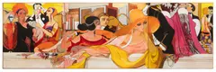 Aedwyn "Ted" Darroll, Untitled, Oil on Masonite Triptych, "Triptych at the Opera", 3 pcs
