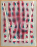 Jonathan Rajewski, Untitled, Ink And Oil Stick on Upholstery Fabric, 2013, "There Is No Heaven for Concepts"