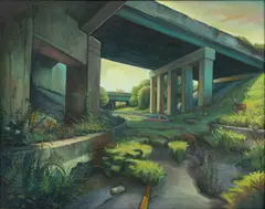 Clinton Snider, Untitled, Oil on Canvas, "The Crossing"