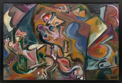 Jon Parlangeli, Untitled, Oil on Canvas, "Anywhere Kinetix I"