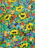 Jon Parlangeli, Untitled, Oil on Canvas, 2017, "1000 Petals"