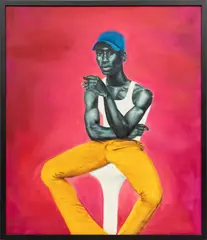Kaleigh Blevins, Untitled, Oil on Canvas, "Black And Blue"