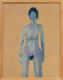 Bradley Jones, Untitled, Oil on Canvas, 1987, "Untitled (Standing Female Nude)"