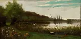 J. Jefford, Untitled, Oil on Canvas, 1879, "View on the Thames"