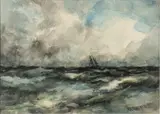 Robert Hopkin, Untitled, Watercolor on Paper, "Seascape"