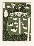 Julian Trevelyan, Untitled, Etching with Aquatint on Paper, "Richmond"