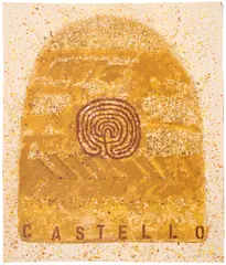 Joe Tilson, Untitled, Screenprint And Woodcut in Colors on Wove Paper, 1995, "Castello"