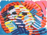 Untitled by Karel Appel, Lithograph in Colors on Wove Paper, "Once I Was the Sun", sold Nov 2024
