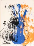 Arman, Untitled, Lithograph in Colors on Wove Paper, "Violins"