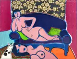 Guillaume Corneille, Untitled, Lithograph in Colors of Wove Paper, Ca. 1979, "Two Women"