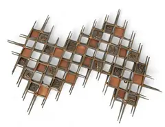 Ron Schmidt, Brutalist Nail Wall, Sculpture