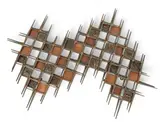 Ron Schmidt, Brutalist Nail Wall, Sculpture