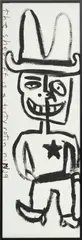 Jack Johnson, Untitled, Oil on Board, "The Sheriff Is a Dirty Rotten Ninja"