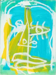 Jack Johnson, Untitled, Oil on Canvas, "I Love You Unconditionally"