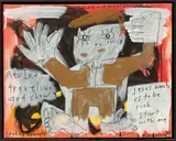Jack Johnson, Untitled, Oil on Canvas, 2007, "Rev. Ike Traveling God Show"
