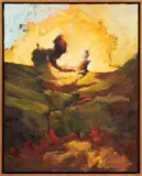 Matt Lewis, Untitled, Oil on Canvas, 2016, "For My Teachers #7"