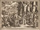 Antonio Tempesta, Untitled, Engraving on Laid Paper, 17th C., Illustration for Tasso's Gerusalemme Liberata