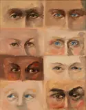Elisabet Stacy-Hurley, Untitled, Oil on Canvas, "Eye Study"