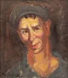 M. Gerger, Untitled, Oil on Canvas, 20th C., "Portrait of a Man"