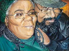 Bryant Tillman, Untitled, Oil on Canvas, Ca. 2015, "Gilda And Me"