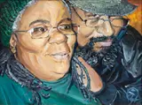 Bryant Tillman, Untitled, Oil on Canvas, Ca. 2015, "Gilda And Me"