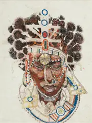 Anthony Beasley, Untitled, Mixed Media on Glossy Cardstock 1995, Siclly, Vol 188 No. 2