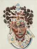 Anthony Beasley, Untitled, Mixed Media on Glossy Cardstock 1995, Siclly, Vol 188 No. 2