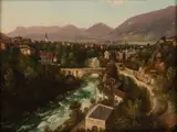 Jean-Pierre Stauffer, Untitled, Oil on Board Switzerland River Gorge
