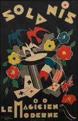 Georges Condé, Solanis - Le Magicien Moderne, Lithograph Paper, Advertisment Poster for