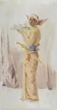 Hugo V. Pedersen, Chamberlain at the court of the Yogyakarta Sultanate, Oil on canvas
