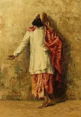 Hugo V. Pedersen, Storyteller, 1944, Oil on canvas