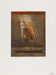 Karl Fred Dahmen, Feiertage, 1976, colour-etching on laid paper; unframed