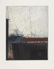 Karl Fred Dahmen, Gläserner Tag, 1976, etching with embossing on laid paper; unframed