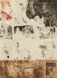 Alfred Hrdlicka, from the series: Roll over Mondrian, 1967, etching, roulette and mezzotino in two colours on paper; framed