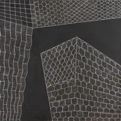 Hildegard Joos, Aequivoke Evolutionen Nr. 8, mixed media, acrylic on canvas; unframed