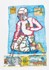 Helmut Kepplinger, Garabandal!, 1978, mixed media on paper; unframed