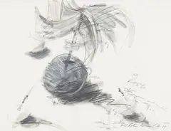 Cornelius Kolig, Untitled, 1978/79, graphite, mixed media on ultraphan; unframed