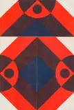 Ludwig Merwart, Untitled, 1970, iron etching on laid paper; framed