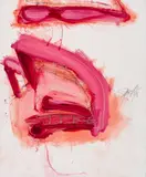 Jürgen Messensee, Zwei Mund, 1998, mixed media on canvas; unframed