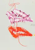 Jürgen Messensee, Untitled, 1999, mixed media on paper; unframed