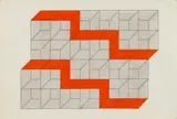 Andrew Molles, Untitled, acrylic on thin cardboard; framed