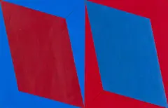 Andrew Molles, Untitled, acrylic on thin cardboard; framed