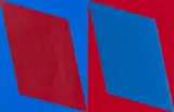 Andrew Molles, Untitled, acrylic on thin cardboard; framed