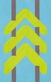 Andrew Molles, Untitled, 1972, acrylic on thin cardboard; framed
