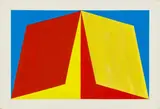 Andrew Molles, Untitled, acrylic on thin cardboard; framed