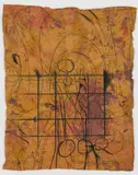 Hermann Nitsch, Untitled, 2009, etching over action painting (Schüttbild) on laid paper; unframed